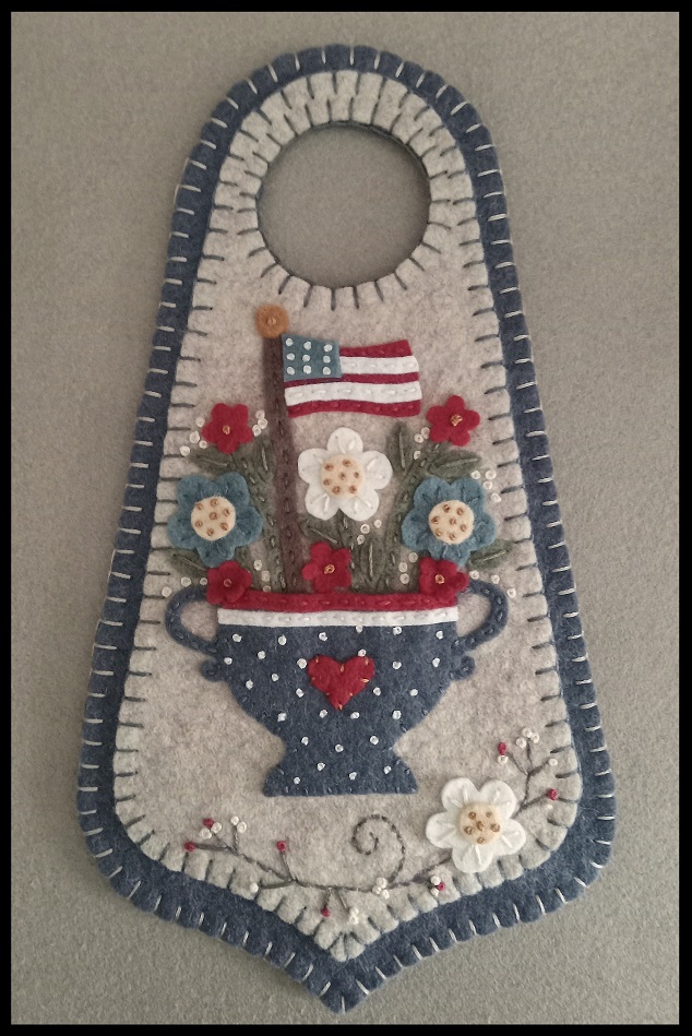 America The Beautiful Doorknob Hanger