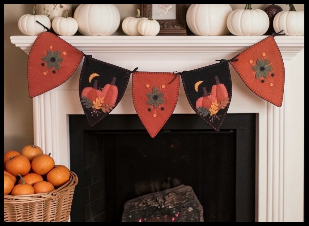 Autumn in New England Banner & Doorknob Set