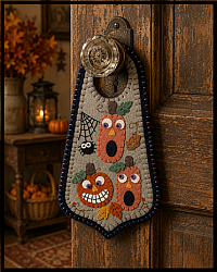  #ED319 Scaredy Jacks doorknob hanger