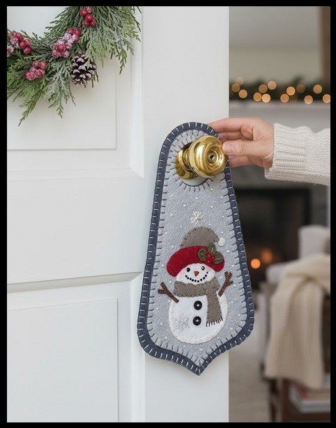 First Snowfall doorknob hanger