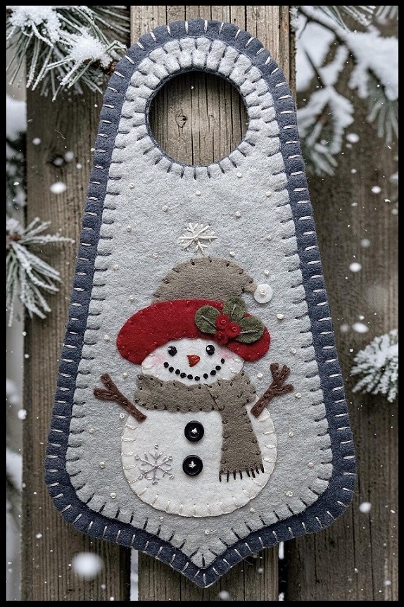First Snowfall doorknob hanger