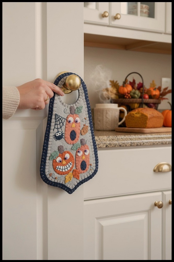 Scaredy Jacks doorknob hanger