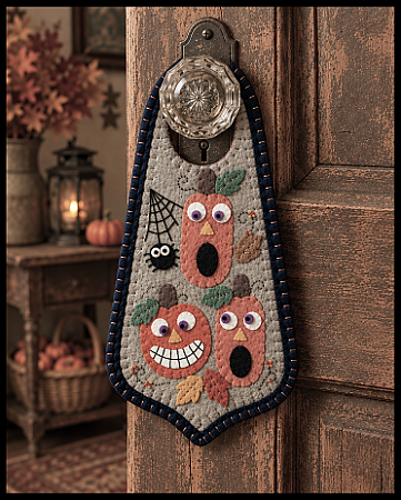  #ED319 Scaredy Jacks doorknob hanger