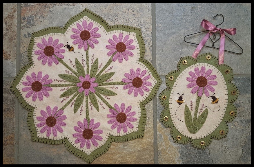 Summer Blossoms Coneflower Finished Set
