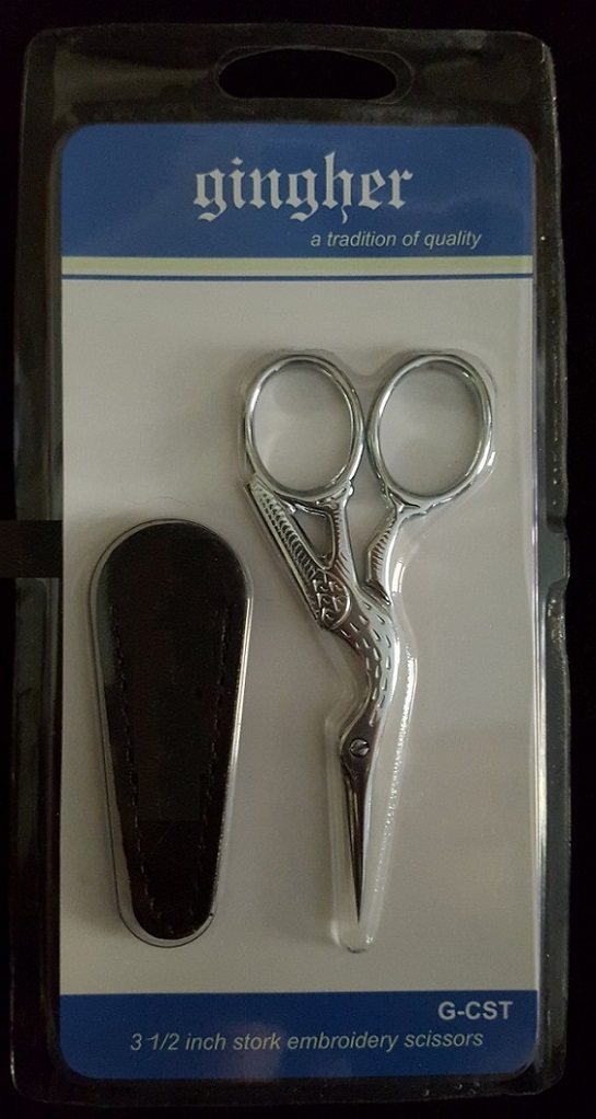3 1/2in Stork Embroidery Scissors